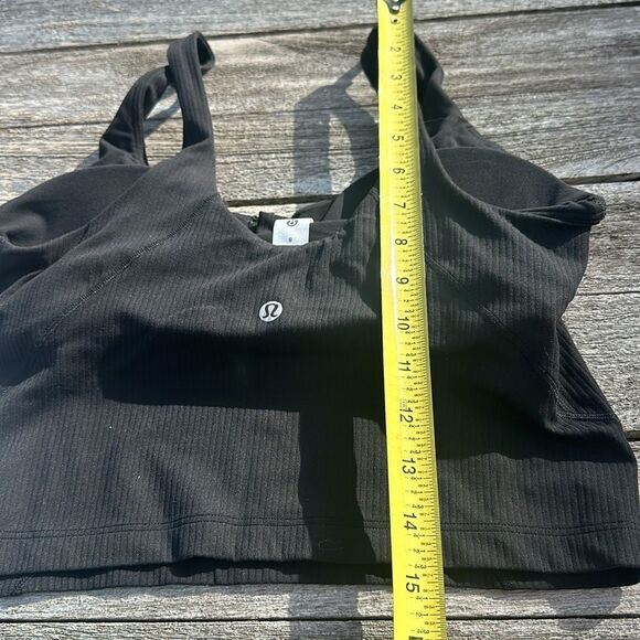Lululemon Align Ribbed Henley Tank Top Black Ribbed size 8 NWT - Picture 5 of 7